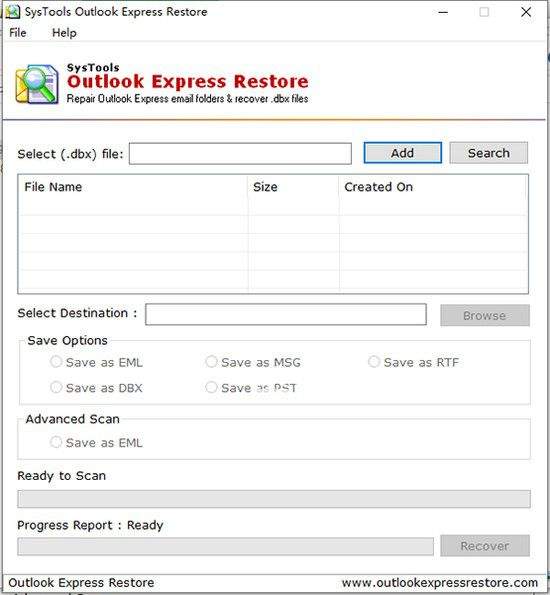 SysTools Outlook Express Restore