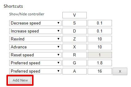 Video Speed Controller