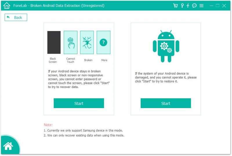 Broken Android Data Extraction