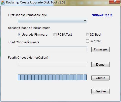 Rockchip Create Upgrade Disk tool