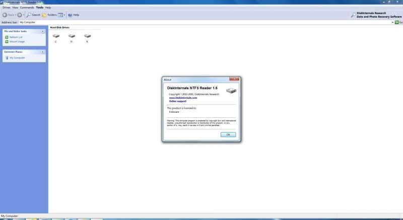 DiskInternals NTFS Reader