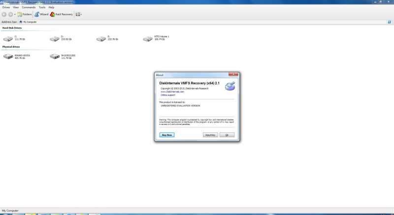 DiskInternals VMFS Recovery