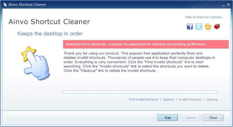 Ainvo Shortcut Cleaner