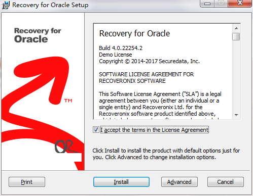 Recovery for Oracle