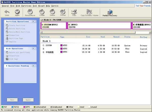 EaseUS Partition Master Professional