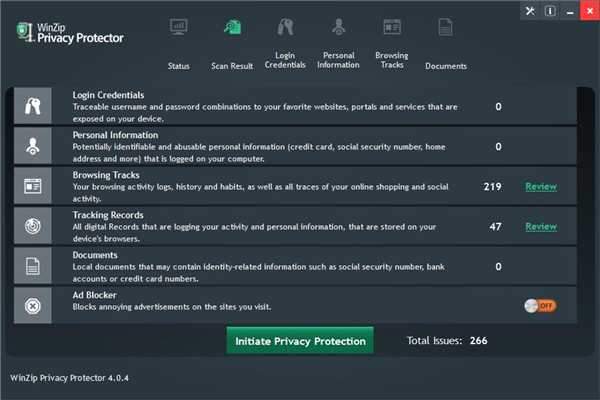 WinZip Privacy Protector 4