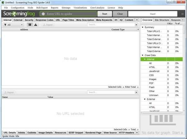 Screaming Frog SEO Spider 14