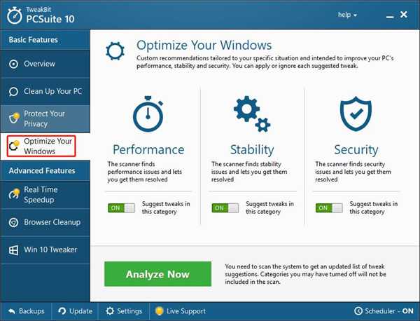 TweakBit PCSuite