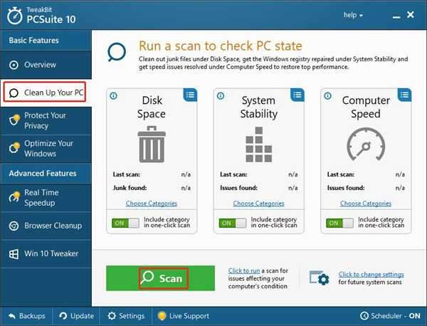 TweakBit PCSuite