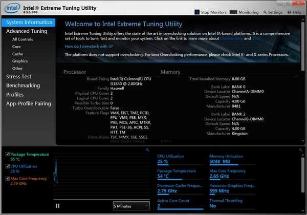 Intel XTU