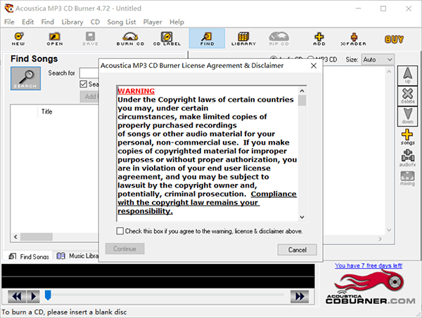 Acoustica MP3 CD Burner
