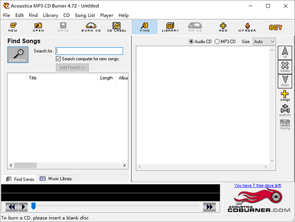 Acoustica MP3 CD Burner