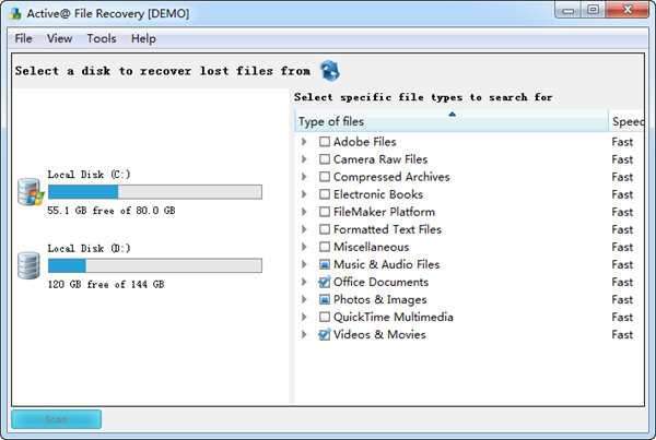 Active File Recovery