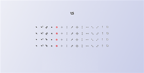 Diag倾斜鼠标指针