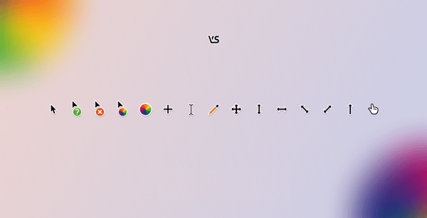 黑色简洁VS鼠标指针光标