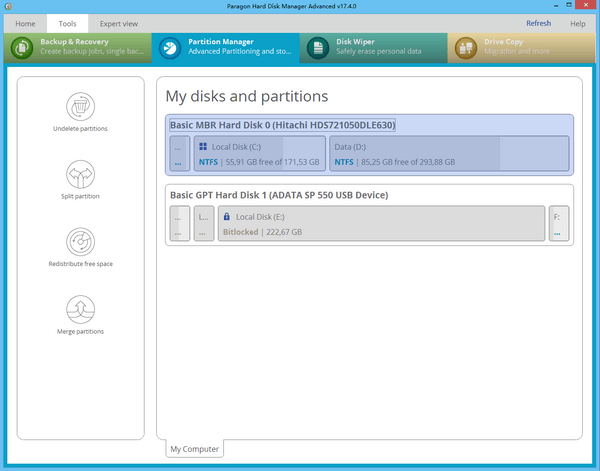 Paragon Hard Disk Manager