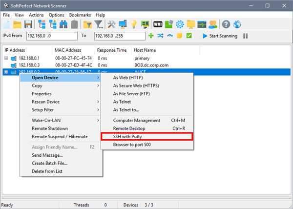 SoftPerfect Network Scanner