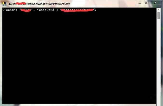 电脑获取当前连接WIFI的密码工具