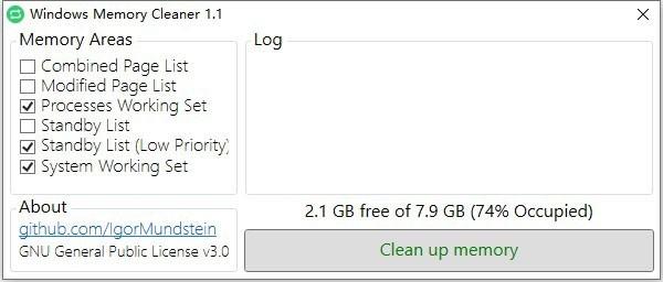 Windows Memory Cleaner