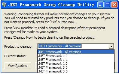 .NET Framework Cleanup Tool