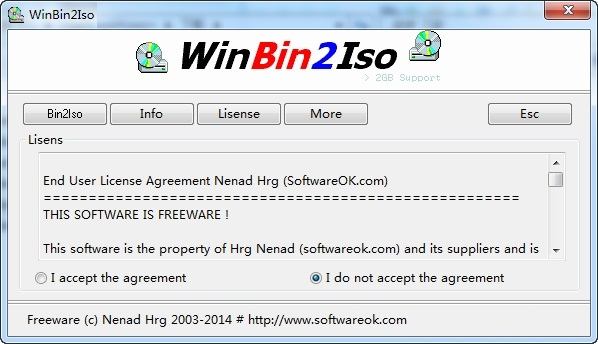 WinBin2Iso(bin转iso)