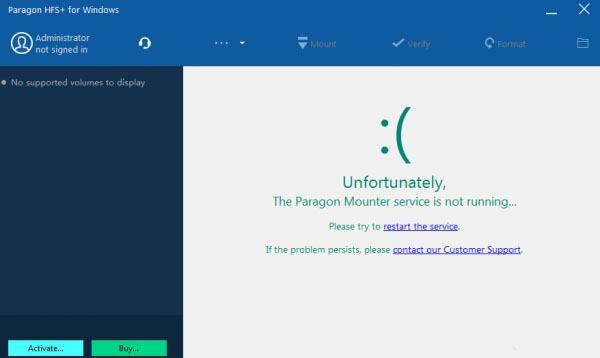Paragon HFS+ for Windows