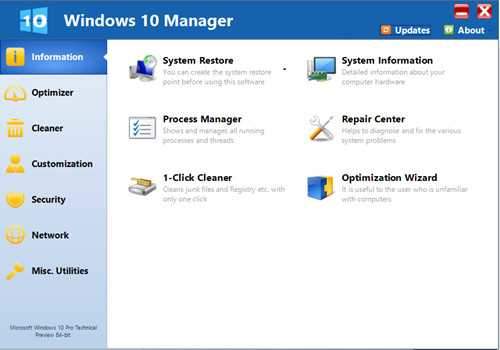 Windows 10 Manager