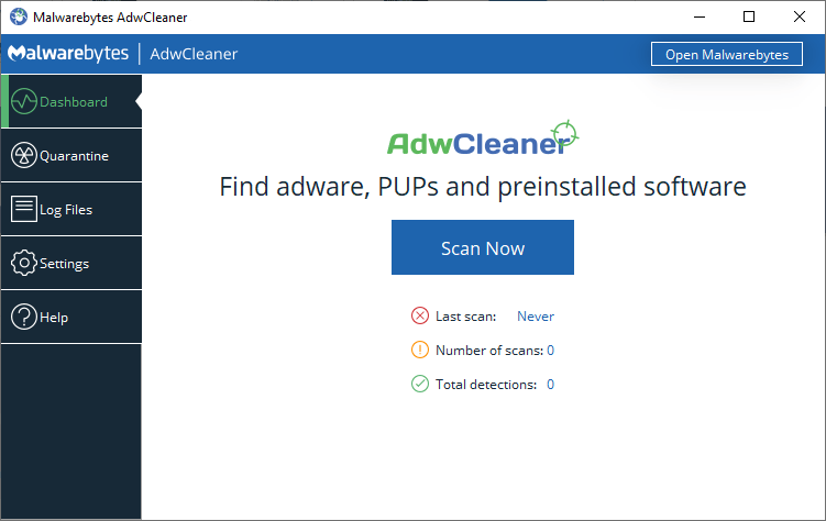 Malwarebytes AdwCleaner