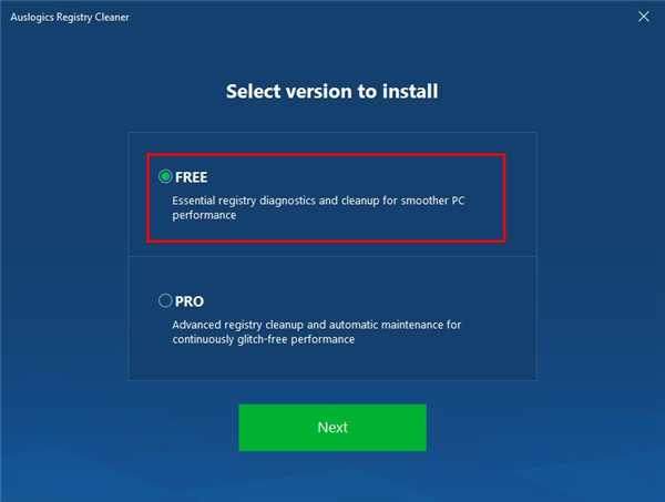  Auslogics Registry Cleaner