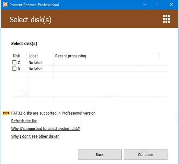 Prevent Restore Professional