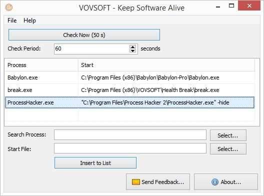 VovSoft Keep Software Alive