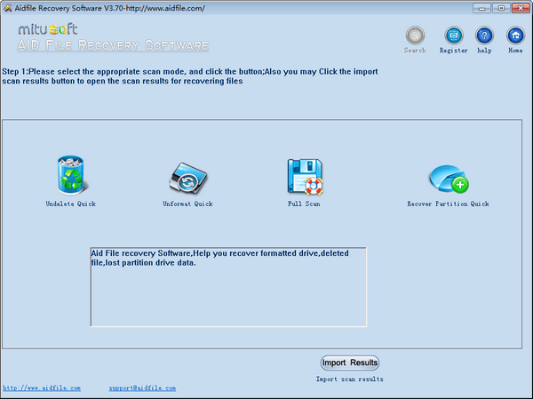 Aidfile Recovery Software(数据恢复软件)