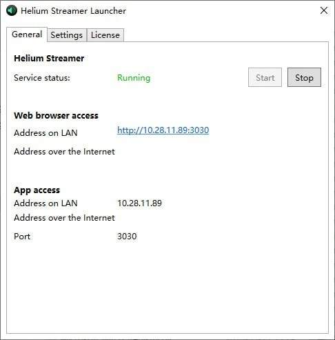 Helium Streamer(流媒体服务器)
