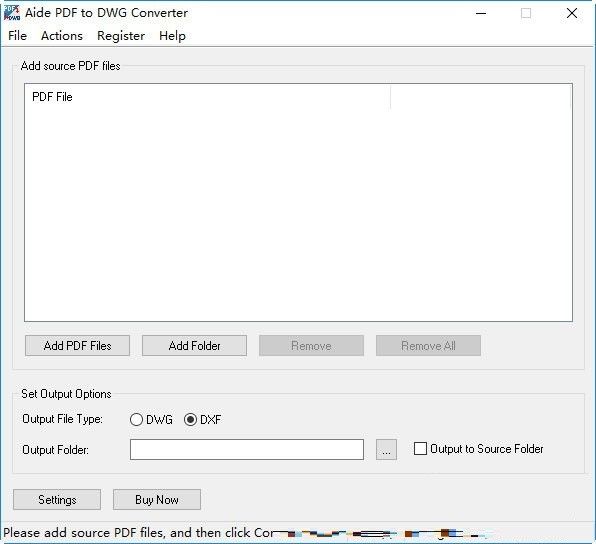 Aide PDF to DWG Converter(PDF转DWG转换器)