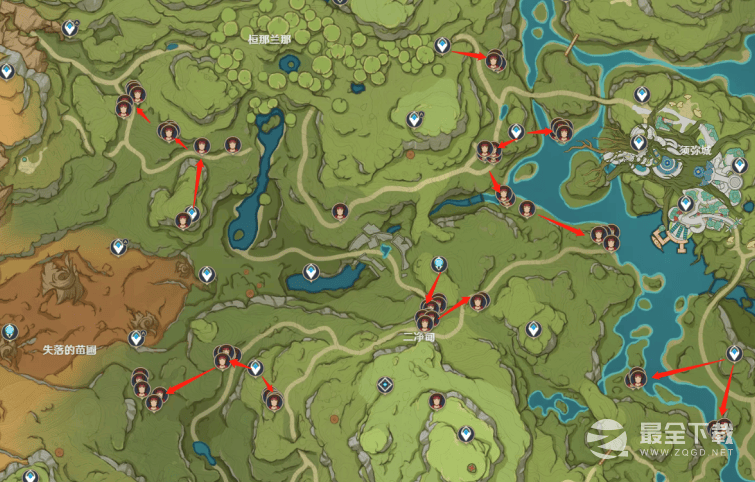 原神3.3版本红绸收集路线详情