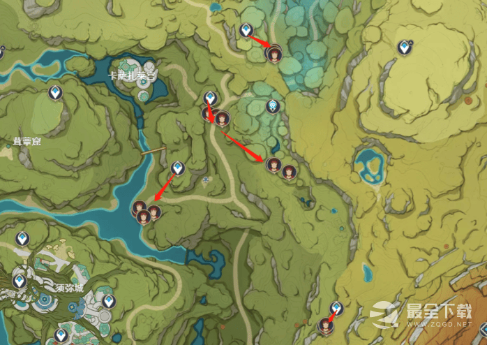 原神3.3版本红绸收集路线详情