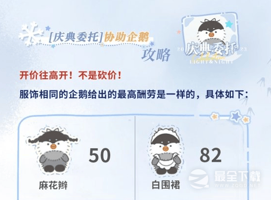 光与夜之恋庆典委托协助企鹅攻略