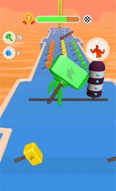 巨锤冲冲冲小游戏