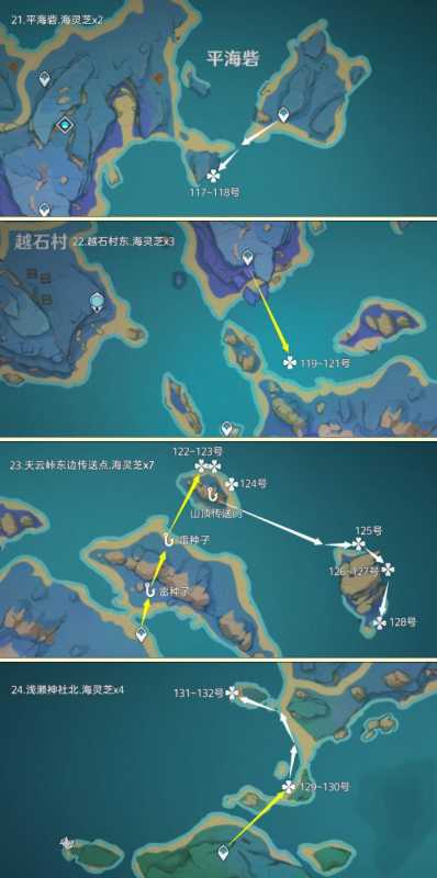 原神4.4八重神子突破材料在哪-海灵芝十分钟快速采集攻略图八