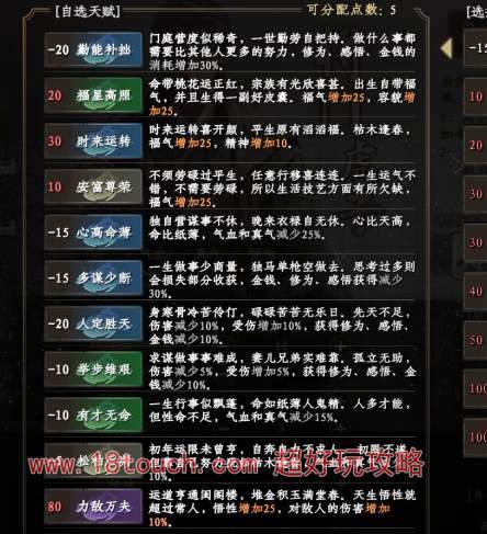 下一站江湖2开局天赋选择搭配攻略