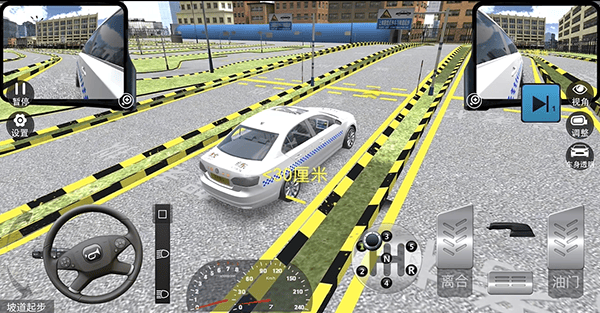 驾考模拟3D科目二坡道起步教学3