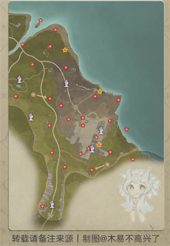 无限暖暖全地图奇想星位置分布图图七