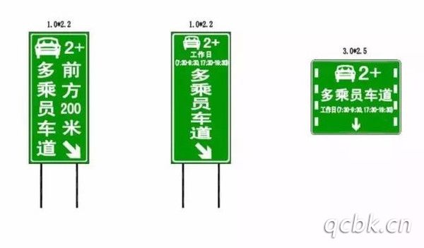 HOV车道标志是什么(hov2是什么车专用车道)