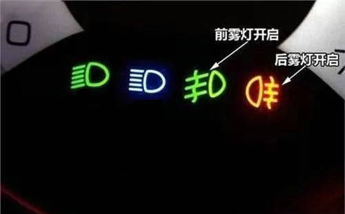 汽车雾灯是什么标志(车灯雾灯是哪个标志)